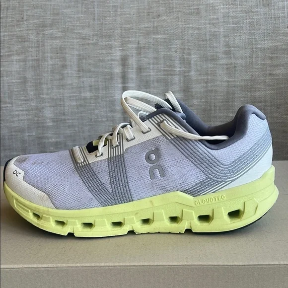 On Running Gray and Lime Sneakers - Picture 10 of 10